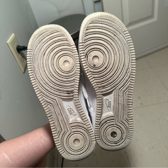 Nike Air Force 1 White Sneakers - Picture 6 of 10